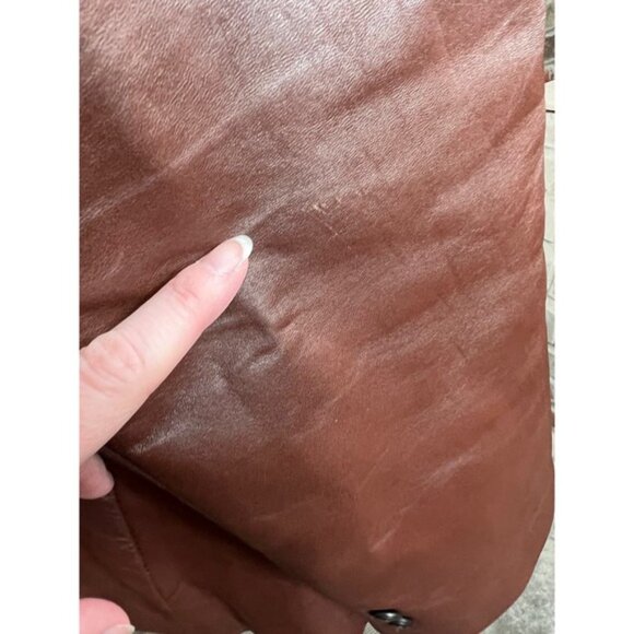 leather blazer Vintage brown - Picture 9 of 14